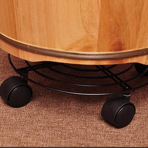 Jual Metal Move Wheel Rack Wrought Iron Metal Bottom Mobile Shelf ...