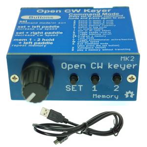 Tsadeer Open CW Keyer MK2 - Morsetaste Mit Alugehäuse 1-999 WPM