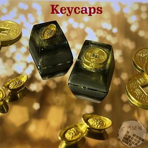 Jual Gold Coin Copper Resin Keycaps For Mechanical Keyboard - Jakarta ...