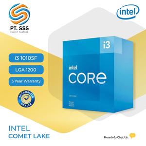 Jual NEW!! Processor Intel Core i3 10105F Box - Comet Lake LGA 1200 ...