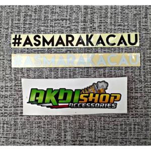 Jual Sticker asmara kacau cutting stiker stiker kata-kata asmara kacau ...