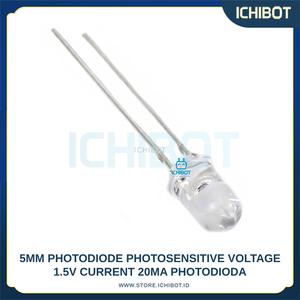 Jual 5mm Photodiode Photosensitive Voltage 1.5V Current 20mA Photodioda ...