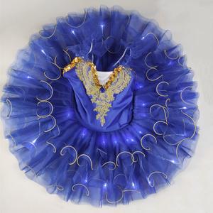 Jual Tutu Ballet Led Light Swan Lake Ballerina Pancake Tutu Girl Women ...