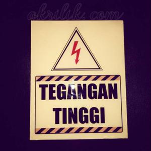 Jual Acrylic rambu tegangan tinggi - Kota Bekasi - Vino Raditya Putra ...