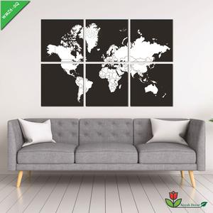 Jual Hiasan Dinding 6pcs Peta Dunia World Map 60x40cm MK6-SQ Jumbo ...