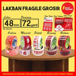 Jual Duct Tape Fragile Handle With Care / Isolation Easily Splits ...