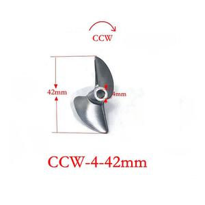 1PC RC Boat Elica In Metallo 3 Pale CNC Elica P1.4 40mm 42mm 50mm 52mm Elica For 4mm 4.76mm 3/16 RC Racing Boat MONO Speedboat(D44mm Right Hand