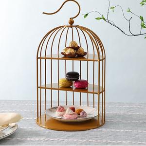 Jual Cage Food Stand Display Rack Tiga Lapis Dessert Table Tray Rak Kue ...