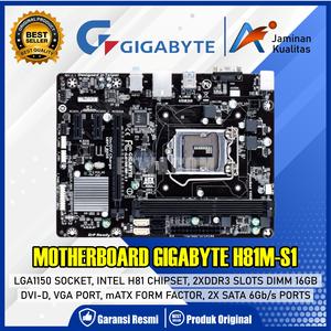 Carte Mère Gigabyte GA-H81M-S1 Avec CPU I3 Et 8Go RAM (reconditionnée)
