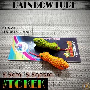 Jual Hot Rainbow Lure Ribbon #Tokek Umpan Casting Soft Frog ...