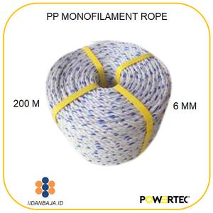 Jual PP MONOFILAMENT ROPE 6 MM POWERTEC TALI TAMBANG POLYPROPYLENE ...