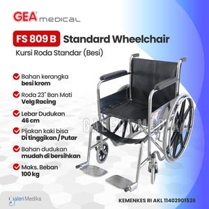 Jual GEA FS809B FS-809B FS 809 B Kursi Roda Wheelchair Velg Racing ...