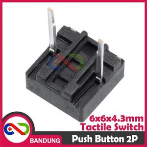 Jual PALING DICARI TACTILE SWITCH PUSH BUTTON 6X6X5 MM 2P 2 PIN PUSH-ON