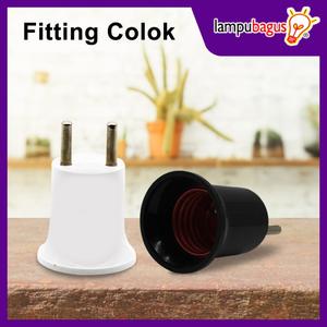 Promo Fitting Lampu Colok / Fitting Lampu Fitting Colokan E27 - Putih ...