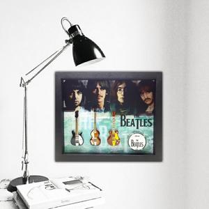Calendario Perpetuo 3D The Beatles Con Forma De Bombo - Decoración Escritorio Y Regalo Para Fans