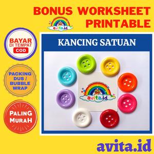 Jual Kancing Montessori Jumbo 3,5CM Harga Satuan - Pink Muda - Kota ...
