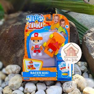 BANDAI Vlad & Niki Crazy Fun Vehicle - Dunebuggy with Racer Vlad - Push