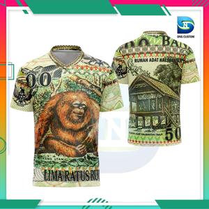 Jual BIS COD Kaos Jersey Pria Logo Uang Lima Ratus Rupiah Jadul Custom ...