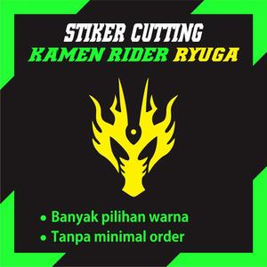 Jual Stiker Logo Kamen Rider Ryuga Cutting Sticker Aksesoris Motor ...