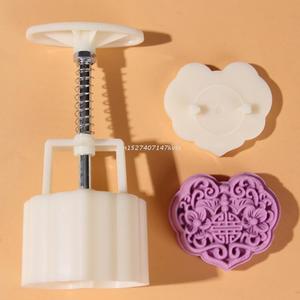Jual 3 Styles Mooncake Mold Mid Autumn Festival Mooncake Mould DIY Hand ...