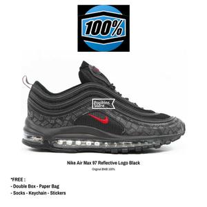 air max 97 reflective logo black