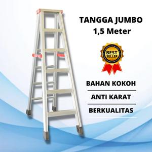 Jual TANGGA LIPAT ALUMINIUM 1,5M/TANGGA MURAH/TANGGA LIPAT ALUMINIUM