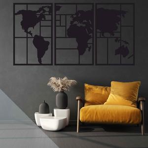 Jual Kreasi Kayu 3d Gambar Peta Dunia /world Map /hiasan Dinding ...