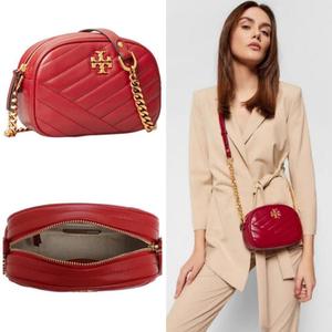 Jual Tas Tory Burch TB Kira chevron small camera bag red apple sz