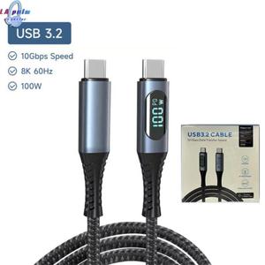 USB 3.2 Kabel A Auf Typ C – 10 Gbps Datenübertragung, 3A 60W Schnellladen, Robust & Mit Sicherheitschip, Für Handy, SSD & Mehr