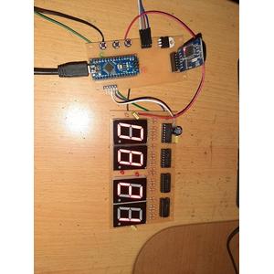 Jual PCB Arduino Driver 74HC595 74HC 595 seven segment 1 inchi 4 digit ...