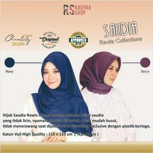 Jual Jilbab Segi Empat Hijab Segi Empat Jilbab Saudia Rawis Polos ...