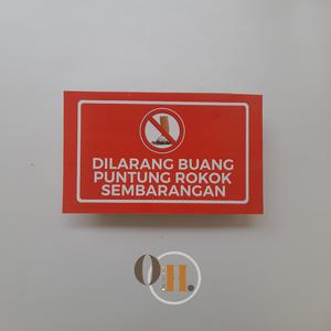 Promo Stiker Dilarang Buang Puntung Rokok Sembarangan Stiker Promo Stiker Dilarang Buang Puntung Rokok Sembarangan Stiker