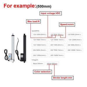 Jual Electric Linear Actuator 200Mm 150Mm 12V 24V Dc Motor Stroke ...