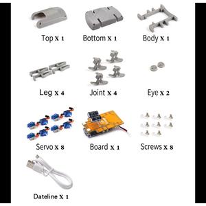 Jual Quadruped Spider Robot Kit V2.0 For Arduino?3D Printed Bionic ...