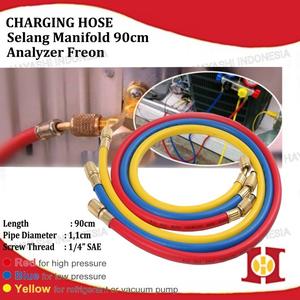 Jual Selang Manifold Analyzer AC Isi Freon R12 R22 R32 R410A Charging ...