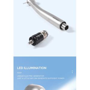 Dental High Speed E-generator LED Fiber Optic Push Button Triple Water Spray Handpiece TX-164 - Foto 6
