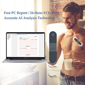 Jual 24 Hours ECG EKG Holter Monitoring Wearable AI Analysis EKG ...