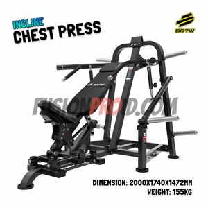 Promo BRTW Incline Chest Press DZ103 Brightway Plate Loaded Alat ...