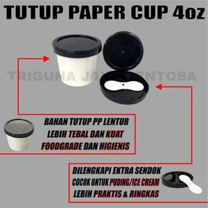 Jual 4WET Tutup Paper Cup 4oz 8oz 12oz 16oz 22oz Hanya Tutup Gelas ...