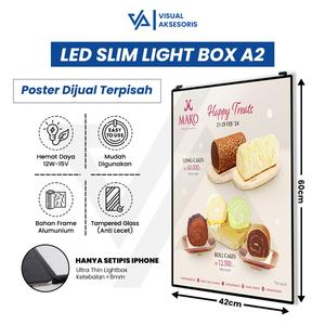 Jual BEST SELLER SLIM LIGHT BOX LED FRAME ADVERTISING PORTABLE - LED ...