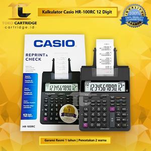 Calculatrice Imprimante Casio HR8TEC - 12 Chiffres, Euroconversion, Calcul Taxes Et Bénéfices | Alimentation Piles AA