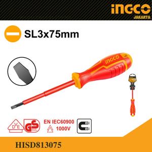 Jual Obeng Listrik Minus (SL3x75) Insulated Screwdriver INGCO ...