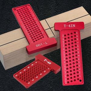 Jual T100/T4IN/T60 Precision T-Ruler - Aluminum Pocket Ruler Marking ...