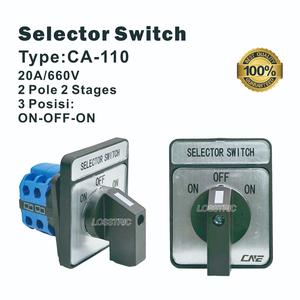 Jual Selector Switch 2 Pole 2 Stages (ON-OFF-ON)/ CA-110(ON-OFF-ON ...