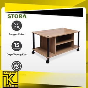Stora Rak Roda Jual Stora - Rak Penyimpanan 2 Tingkat Dengan Roda - Cokelat - Brown ...