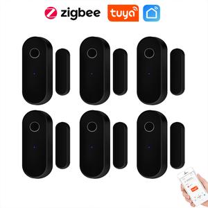 Jual Tuya Smart Zigbee Door Sensor Door Window Open Close Detector ...
