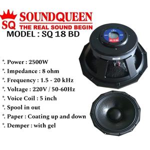 Jual SPEAKER KOMPONEN 18BD 18 INCH speaker soundqueen 18 BD 18inch