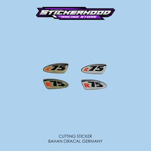 Jual STICKER STIKER VISOR HELM ARAI R75 LOGO - Silver Chrome - Kab ...