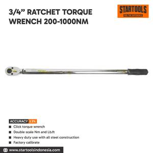 Laser Torque Wrench Laser 7157 Drehmomentschlüssel 3/4 Zoll - 200-1000Nm Aluminium Industrie Drehmomentschlüssel