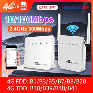 Jual Benton CAT4 4G LTE Router 300Mbps Unlock Wireless Router with SIM ...
